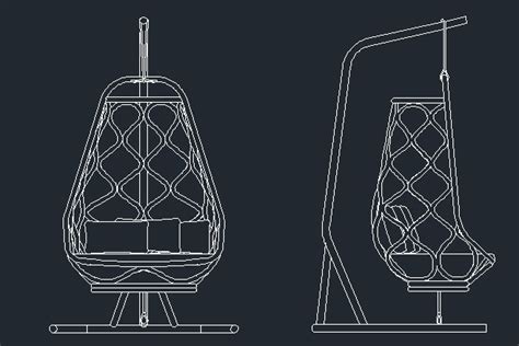 Swing Chair Cad Files Dwg Files Plans And Details