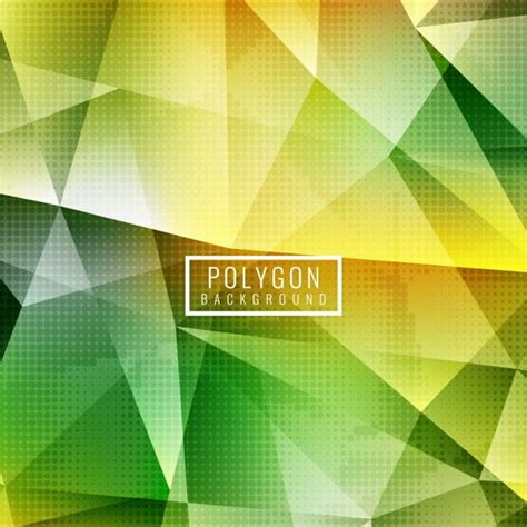 Yellow And Green Polygonal Abstract Background Eps Vector Uidownload