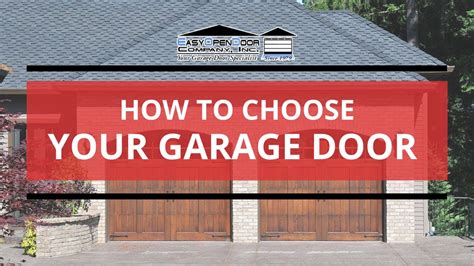 How To Choose A Garage Door Considerations For A New Garage Door