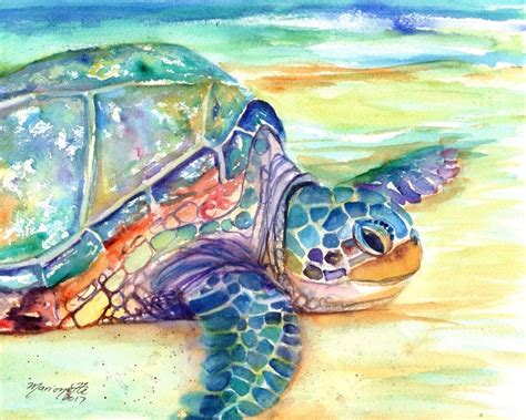 Sea Turtle Fine Art Print 8x10 Kauai Art Turtles Hawaiian Honu