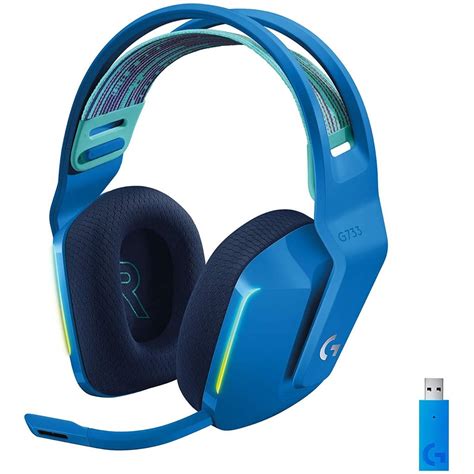 Logitech G LIGHTSPEED Wireless Gaming Headset DTS X V Surround Sound Blue