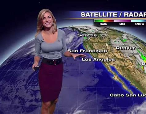 Bri Winkler Presents The Weather For Abc In California The Sexiest
