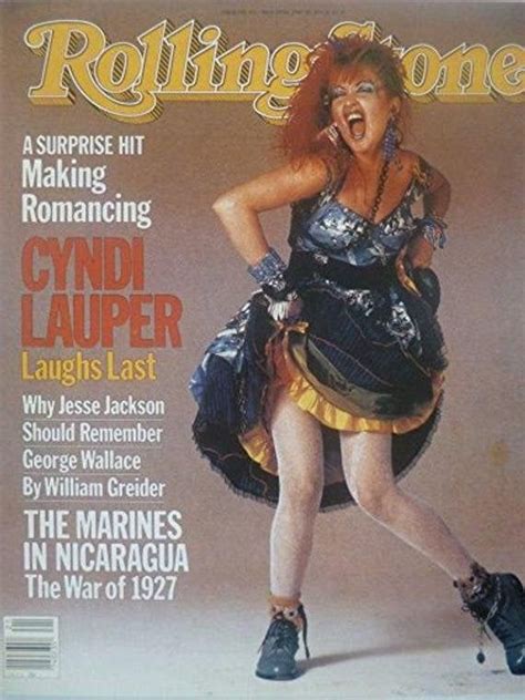 Cyndi Lauper May 1984 Rolling Stone Cover Mini Poster Cyndi Lauper Rolling Stones Rolling