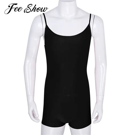 Buy Feeshow Mens One Piece Stretch Romper Lingerie