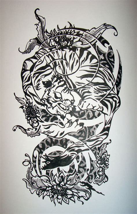 You can opt such images for your tattoo design. Black And White Half Sleeve Tattoos For Women | Cool ...