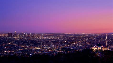 3840x2160 Los Angeles At Night Pink Sky 4k Wallpaper Hd City 4k
