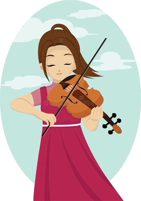 Girl Playing Violin Stock Vector Image Of Musician Instrument 25833565