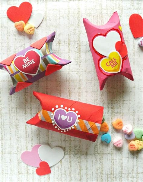 Diy Valentines Day Toilet Paper Roll T Box Craft Honey Lime