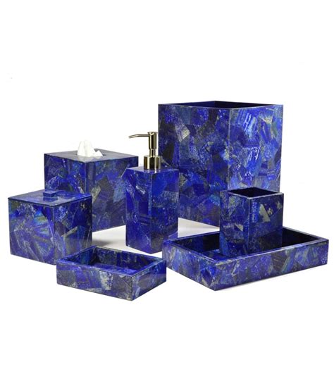 Lapis Lazuli Blue Gemstone Luxury Bathroom Vanity