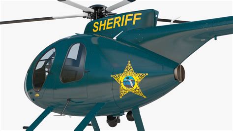 Md 500e Sheriff Helicopter 3d Model 149 3ds Blend C4d Fbx Max
