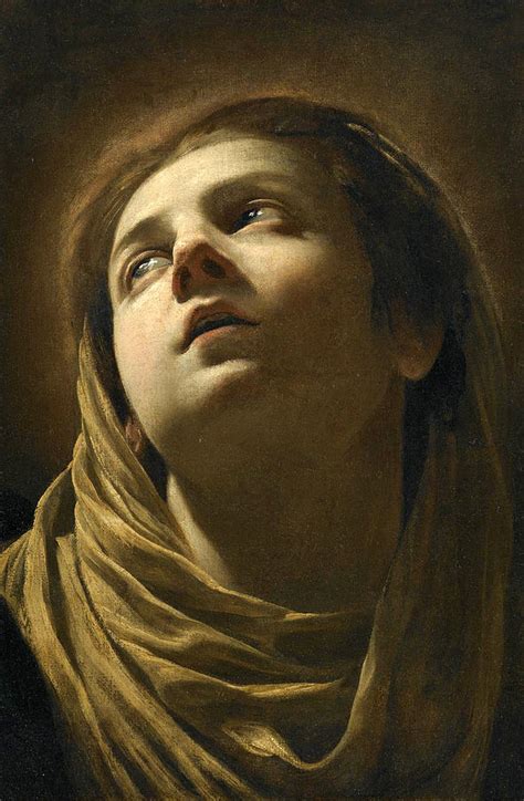 Head Of The Virgin Painting By Simon Vouet Fine Art America