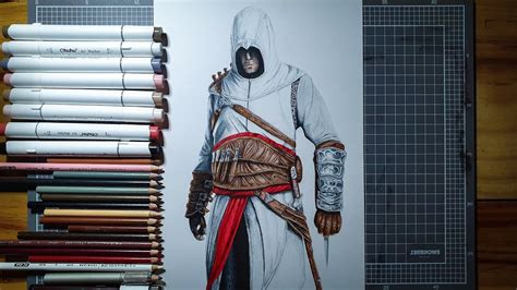 Drawing Altair Ibn La Ahad Assassin S Creed Youtube