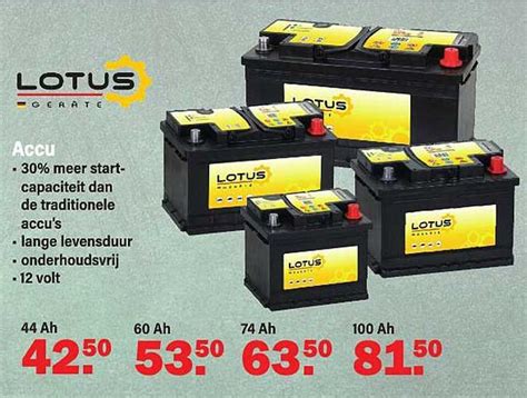 Lotus Accu Aanbieding Bij Van Cranenbroek