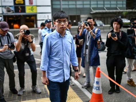 hong kong activist joshua wong arrested for 2019 unlawful assembly today