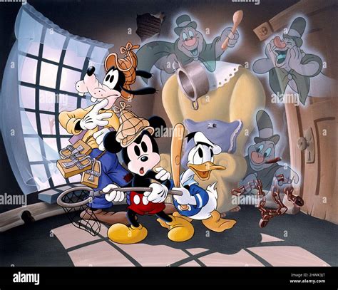 Goofy Mickey Mouse Donald Duck Lonesome Ghosts 1937 Stock Photo Alamy