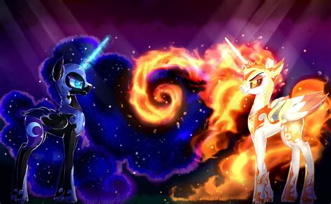 Nightmare Moon And Daybreaker By Daryaberry On Deviantart
