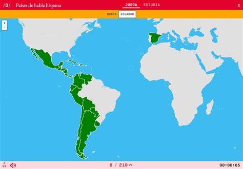 Paises Que Hablan Español Mapa Parte Dos Diagram Quizlet