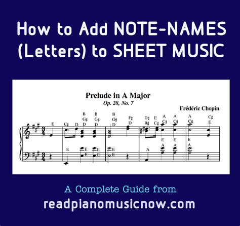 Book How To Add Letters To Sheet Music Note Names Read Piano Music Now
