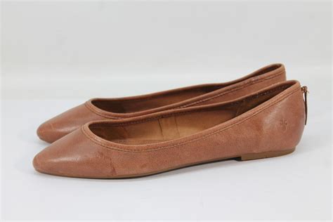 Frye Regina Ballet Womens Brown Flats Zap6223 Ebay