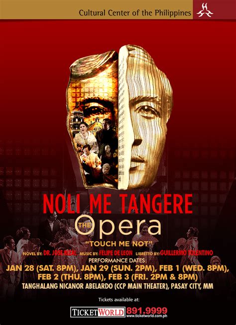 Noli Me Tangere “touch Me Not” The Opera In 2017 Philippine Primer