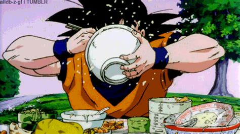 Goku Eating S Find And Share On Giphy