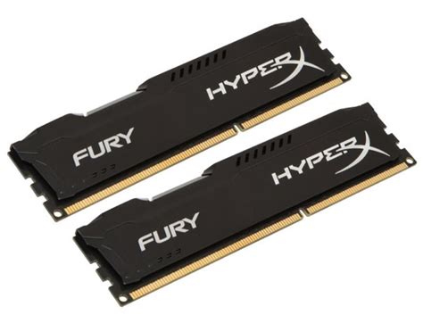 Hyperx Fury Black 16gb 2x 8gb 1600mhz Ddr3 Ram Hx316c10fbk2 16 Ccl Computers