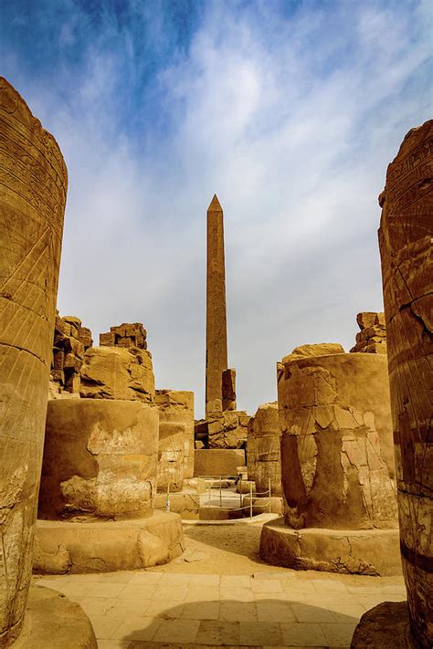 Obelisk At Karnak Temple Luxor Egypt 3 Photograph By Jon Berghoff