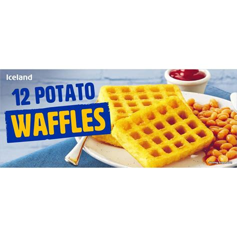 Waffles for supper are an especially comforting way to end the day. Iceland Potato Waffles 680g | Potatoes | Iceland Foods