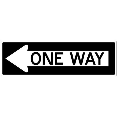 36 X 12 One Way Sign Left Left Forestry Suppliers Inc