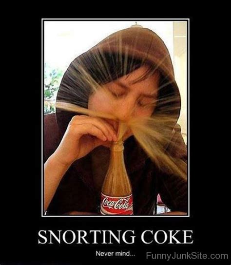 Funny Demotivational Posters Snorting Coke