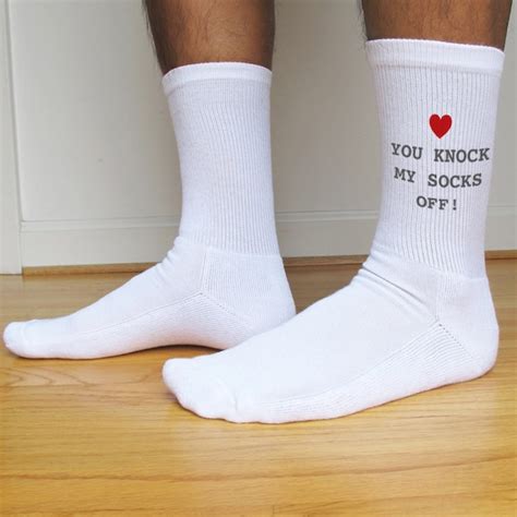 You Knock My Socks Off Custom Printed Mens Valentine