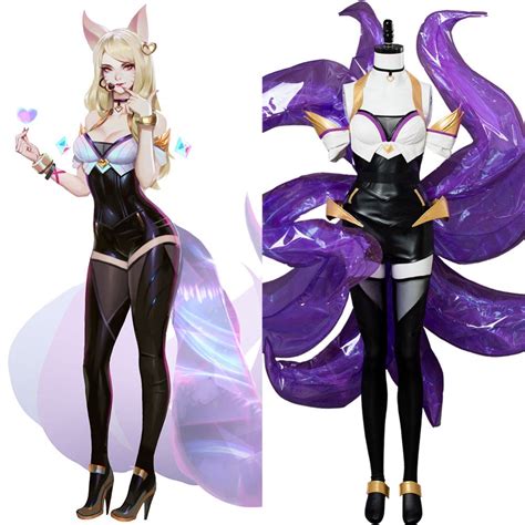 Lol Cosplay Kda Ahri Cosplay Costume Game Ahri Costume Outfit Full Sets