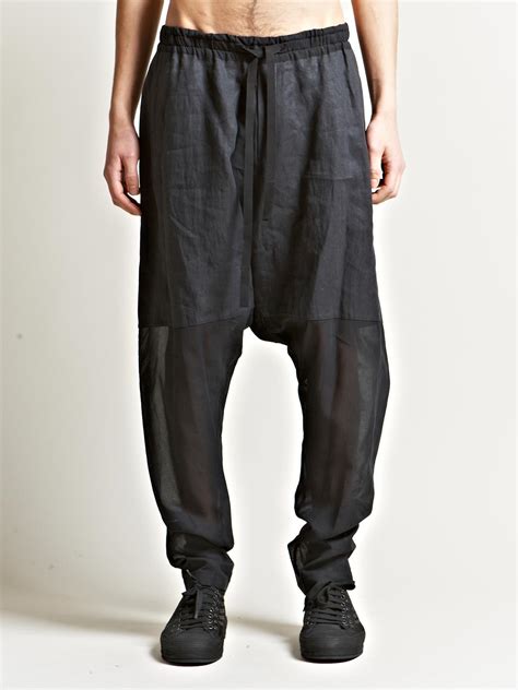 Lyst Damir Doma Mens Paros Drop Crotch Trousers In Blue For Men