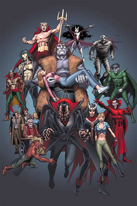Official Handbook Of The Marvel Universe Horror 2005 Comic Art