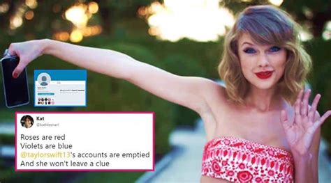 Taylor Swifts Social Media Pages Are Showing A ‘blank Space And Her