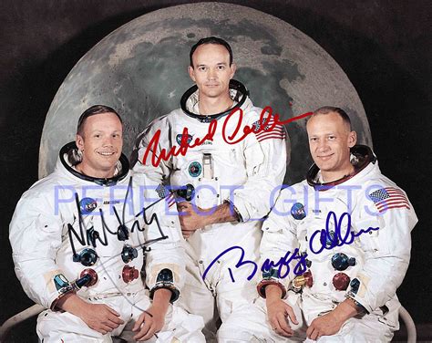 Apollo 11 Armstrong Aldrin Collins Signed Autographed 10x8 Repro Photo Print