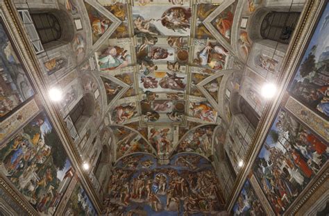 Sistine Chapel Illuminated With New Led Lighting At Vatican The