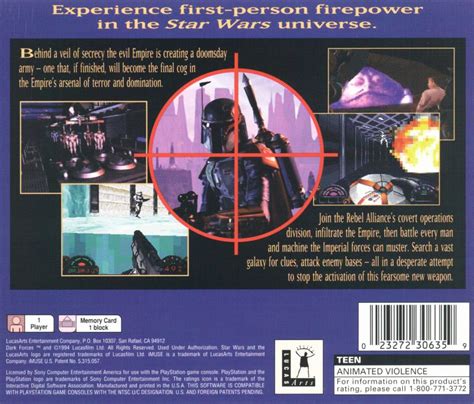I thought that dark forces did this really well, but sometimes a bit too much on the hidden side: Star Wars: Dark Forces (1996) PlayStation box cover art ...