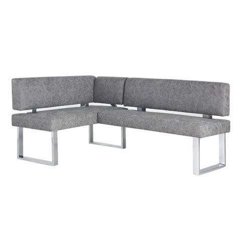 It also allows you to fit more people in a smaller dining area like a patio. Cassian Faux Leather Corner Bench | Upholstered dining ...