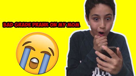 Search only for bad greding BAD GRADE PRANK ON MY MOM!! - YouTube