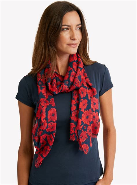 Poppies All Over Scarf Scarves For Women Summer Dress Outfits