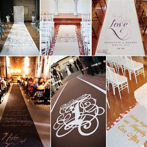 Monogrammed Aisle Runners For Weddings Wedding And Bridal Inspiration