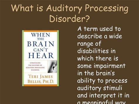 Ppt Auditory Processing Disorder Powerpoint Presentation Free