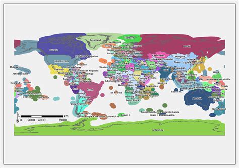 World Map With Country Borders In The Oceans Politics Stack Exchange