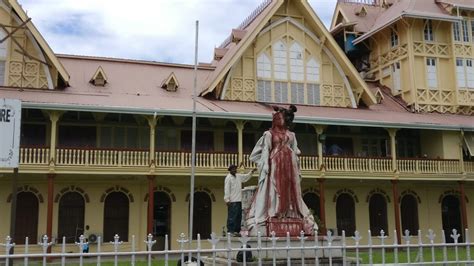 Cleanup Of Queen Victoria Statue Begins News Room Guyana