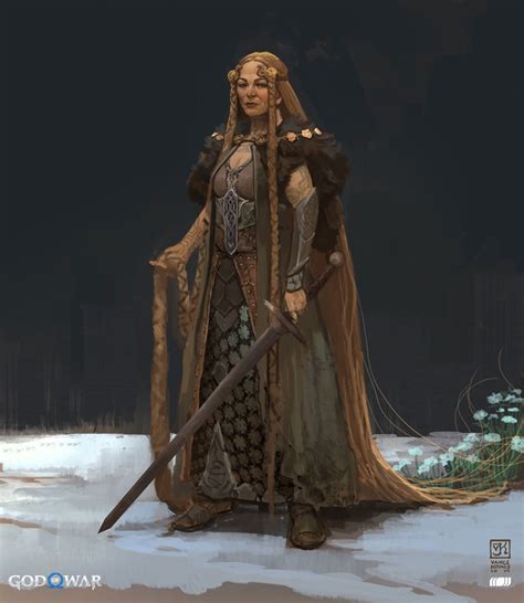 Sif Early Concept Artwork God Of War Ragnarök Art Gallery