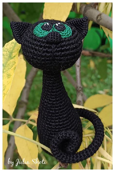 10 Amigurumi Halloween Black Cat Free Crochet Pattern Crochet Cat