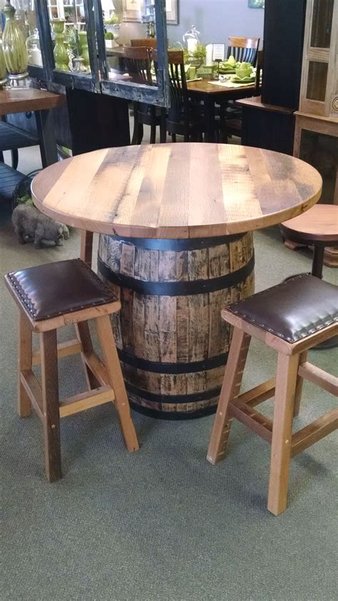 custom made barrel pub table wine barrel furniture wine barrel table barrel table diy