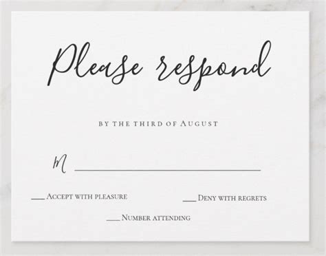 Wedding Rsvp Examples Sample Rsvps You Can Use For Your Wedding