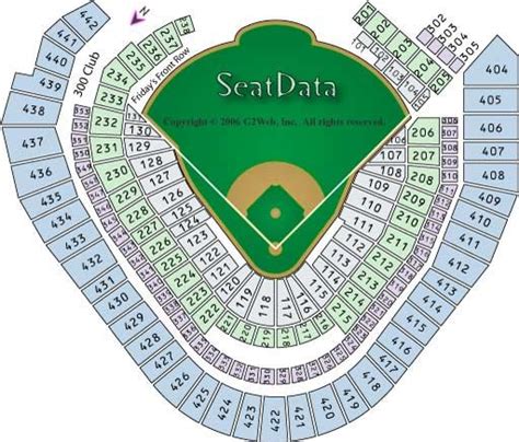 Tropicana Field Seating Chart With Rows And Seat Numbers